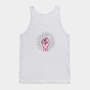 Feminist hand with female symbol Tank Top